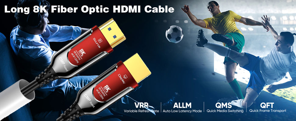 8K HDMI Fiber Optic Cable