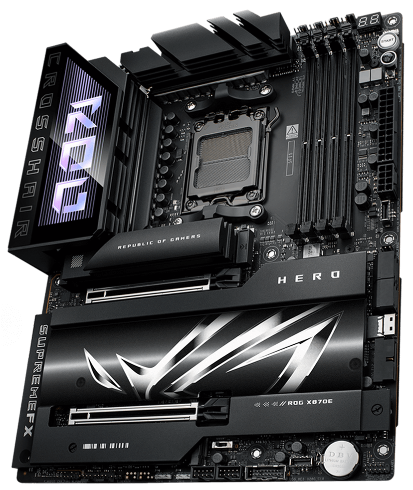 ASUS ROG CROSSHAIR X870E HERO AMD X870E AM5 ATX motherboard