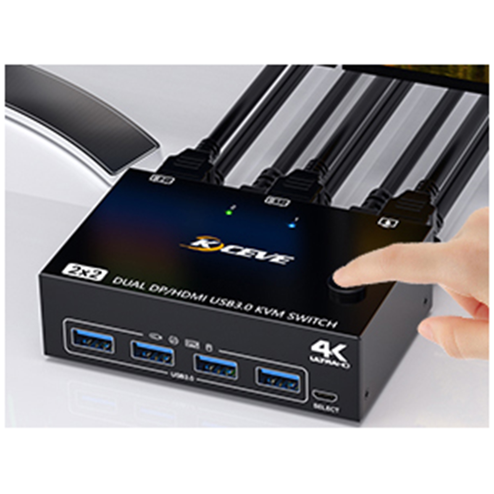 Switching button on the panel The toggle button is on the control panel and can be toggled with one