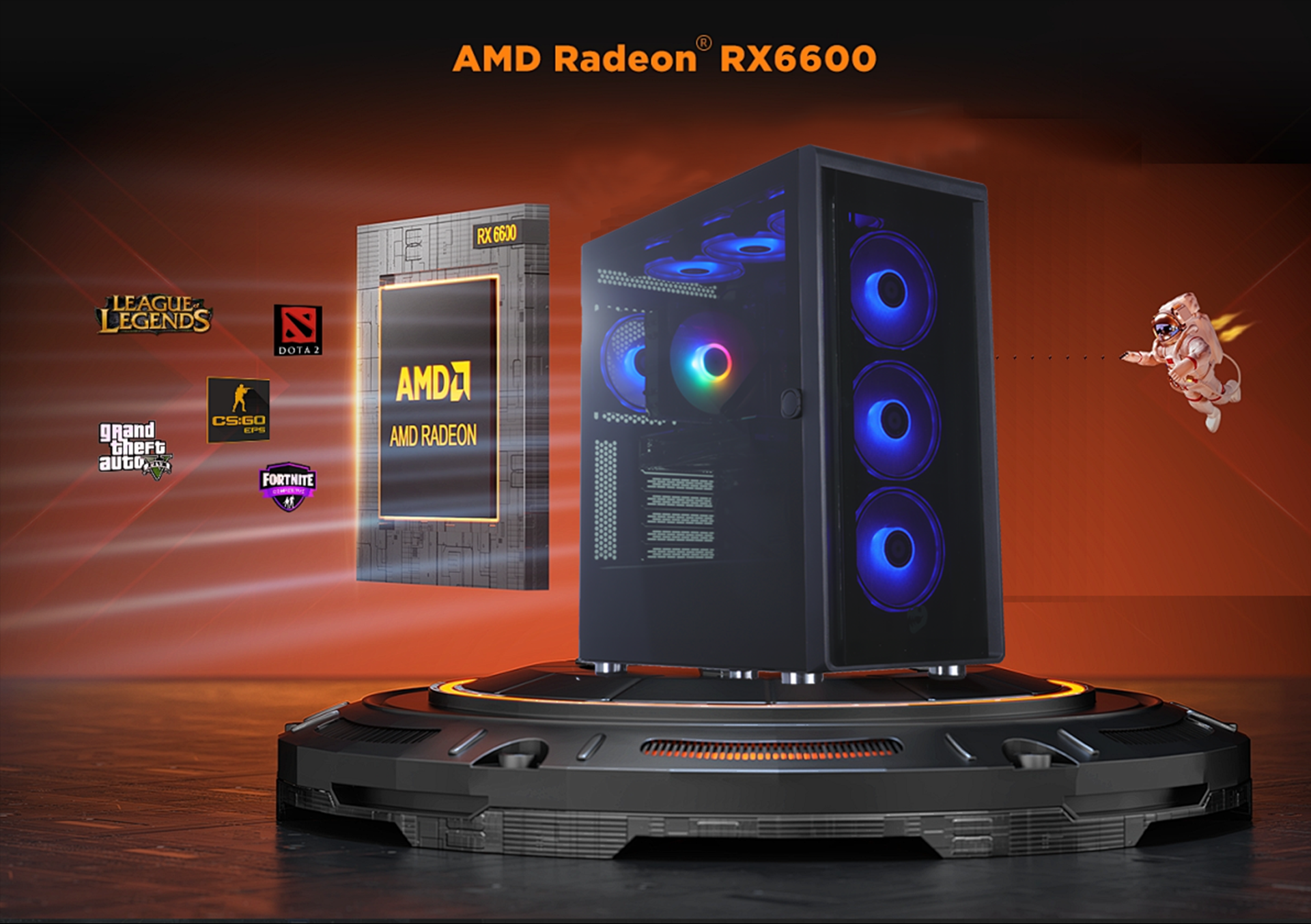 Mloong Gaming PC Desktop AMD Ryzen 5 5500 (Up to 4.2 GHz) CPU, AMD 
