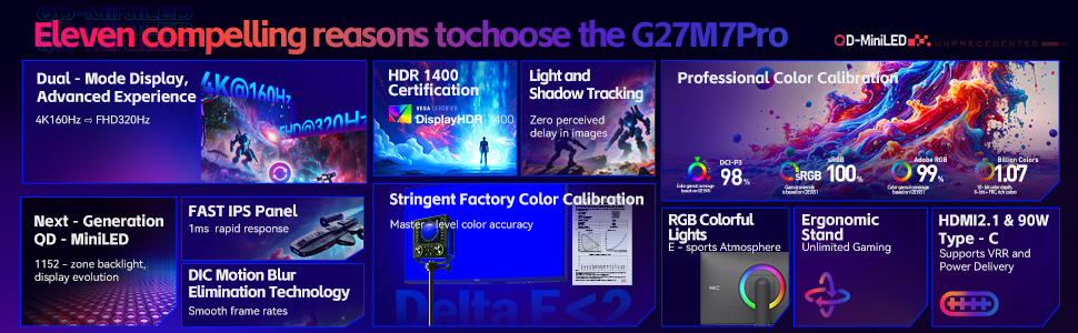 HKC G27M7Pro Gaming Computer Monitor