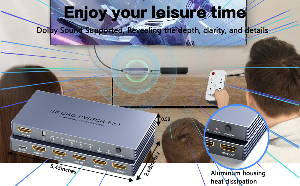 Dual Switching Options | Effortless Control    Remote control - up to 33 feet range  Manual button -