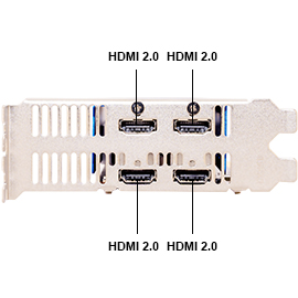SongryVGA GT 750 2GB HDMI*4 multi-screen video card