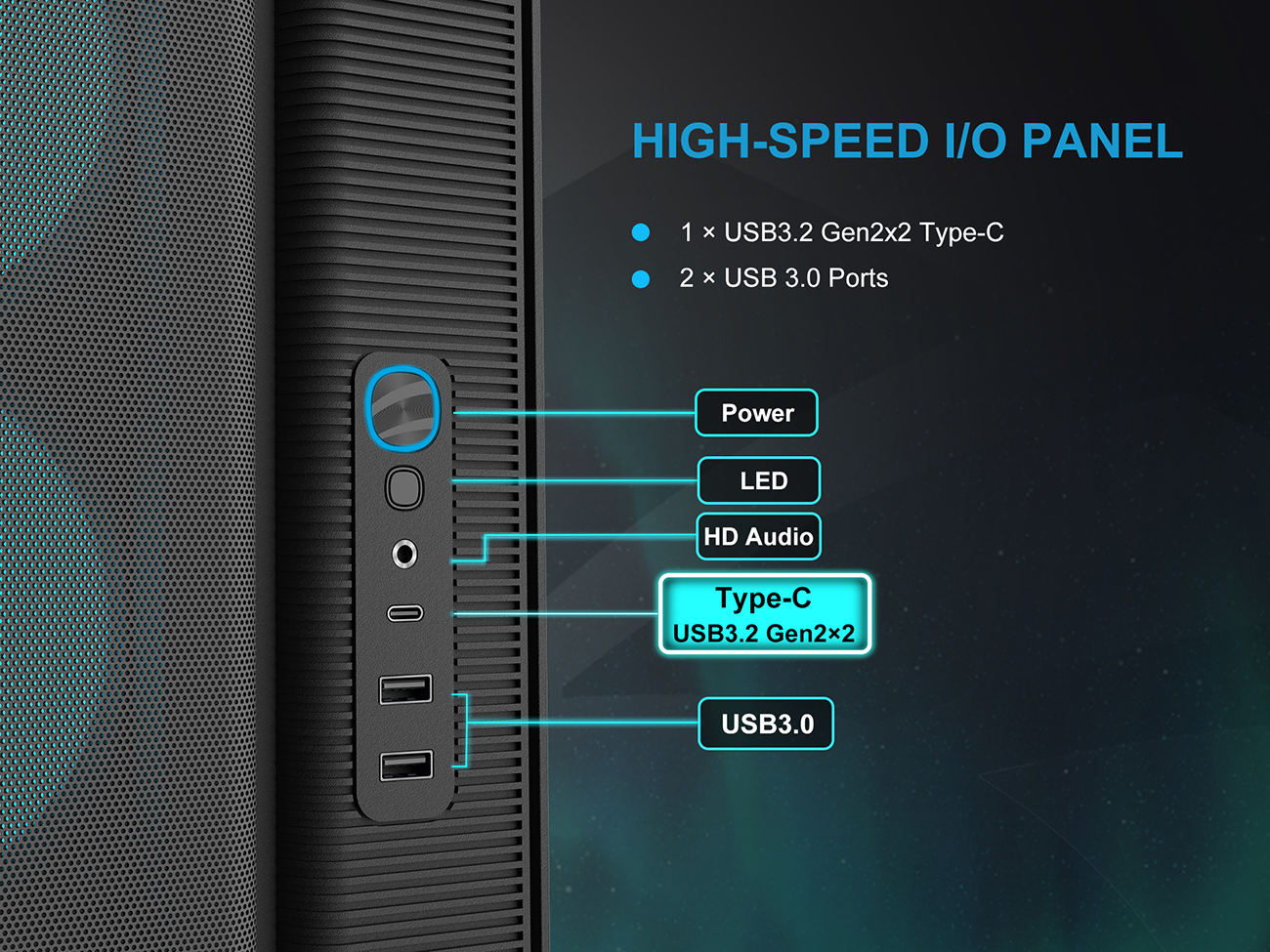 SAMA S50 ATX Mid Tower Case - Black