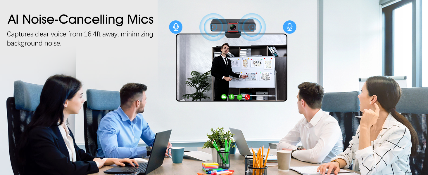 AI NOISE CANCELLING MICS