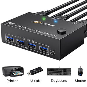 Works as a USB 3.0 switch (2 in 4 out)