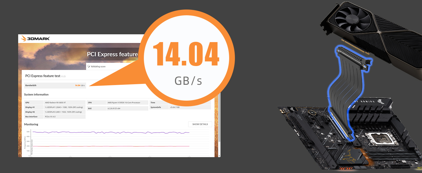 pcie 3.0 X16 riser cable