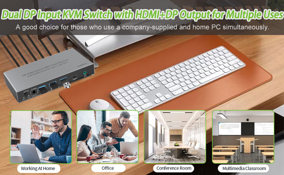 Precautions for Dual Monitor KVM Switch 2 Monitors 2 Computers (Dual DisplayPort Input, HDMI + DP O
