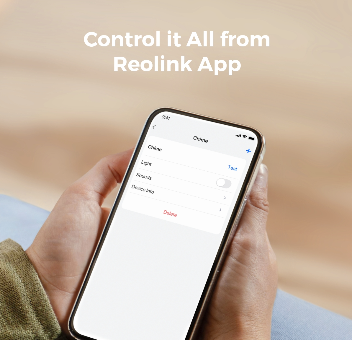 Control All from Reolink App