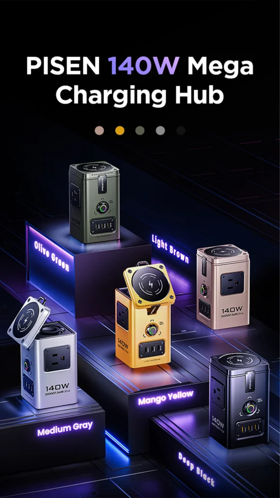 Pisen 140W Mega Charging Hub