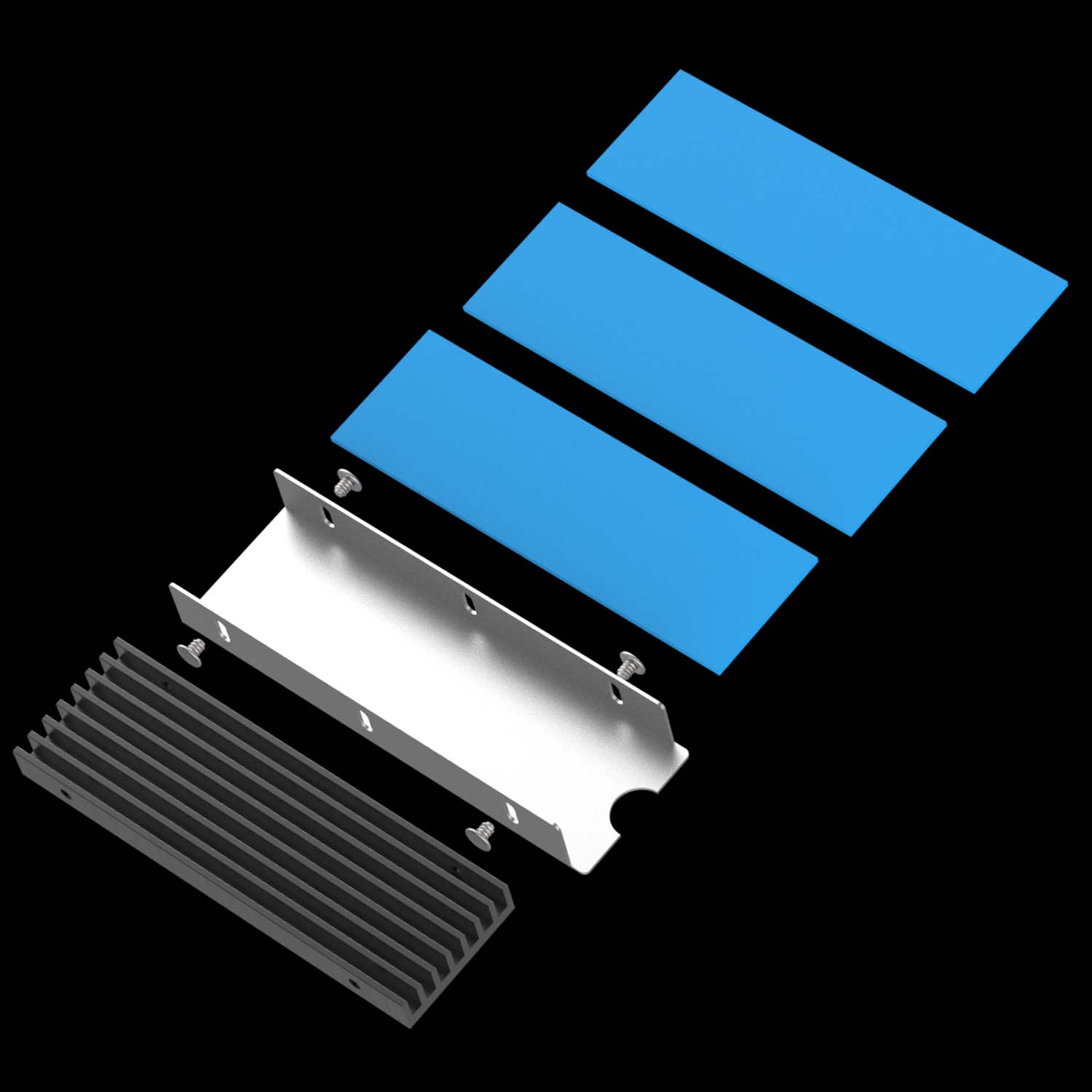 GLOTRENDS M.2 Heatsink PS5 Installation for Large Capacity (1T/2T/4T
