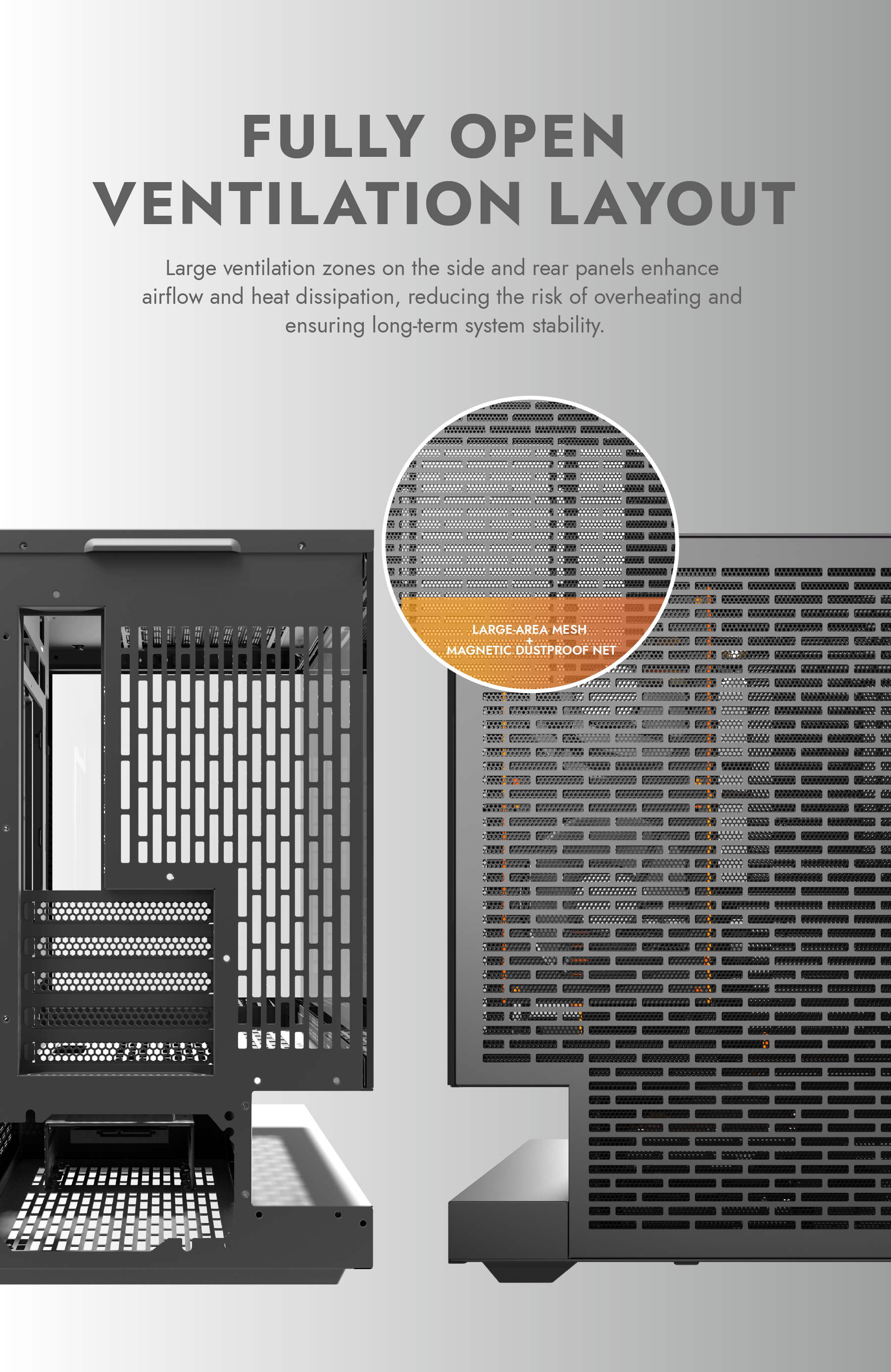 DarkFlash FLOATRON F1 M-ATX PC Case, BLACK