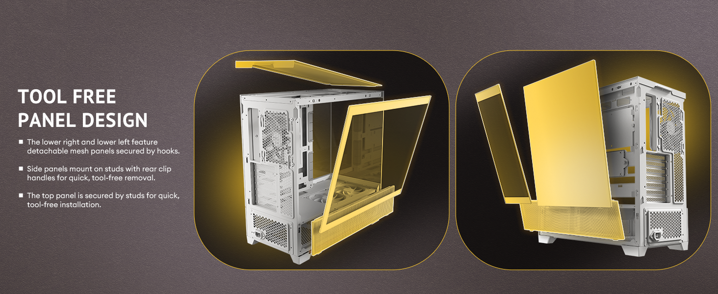 Antec C6 Wood White Mid-Tower Case