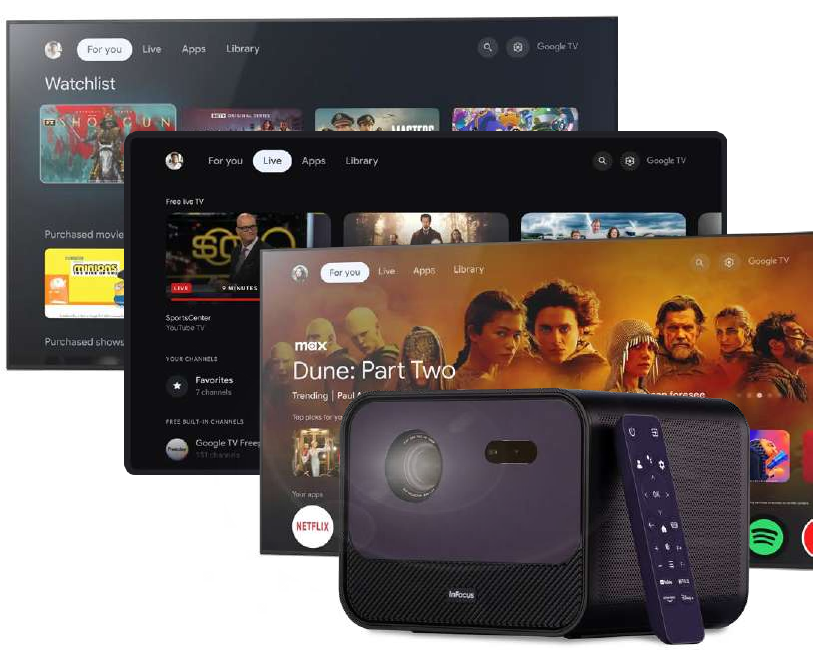 InFocus IN3028SL Crusader Grandmaster Without Stand Home Theatre projector