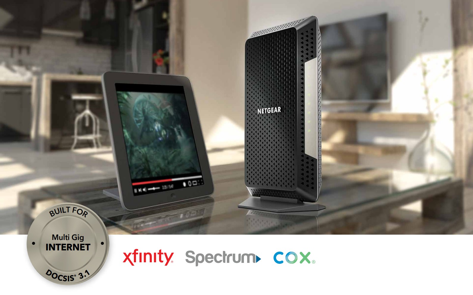 Netgear Nighthawk CM1200 DOCSIS 3.1 CM1200 Multi-Gig Cable Modem