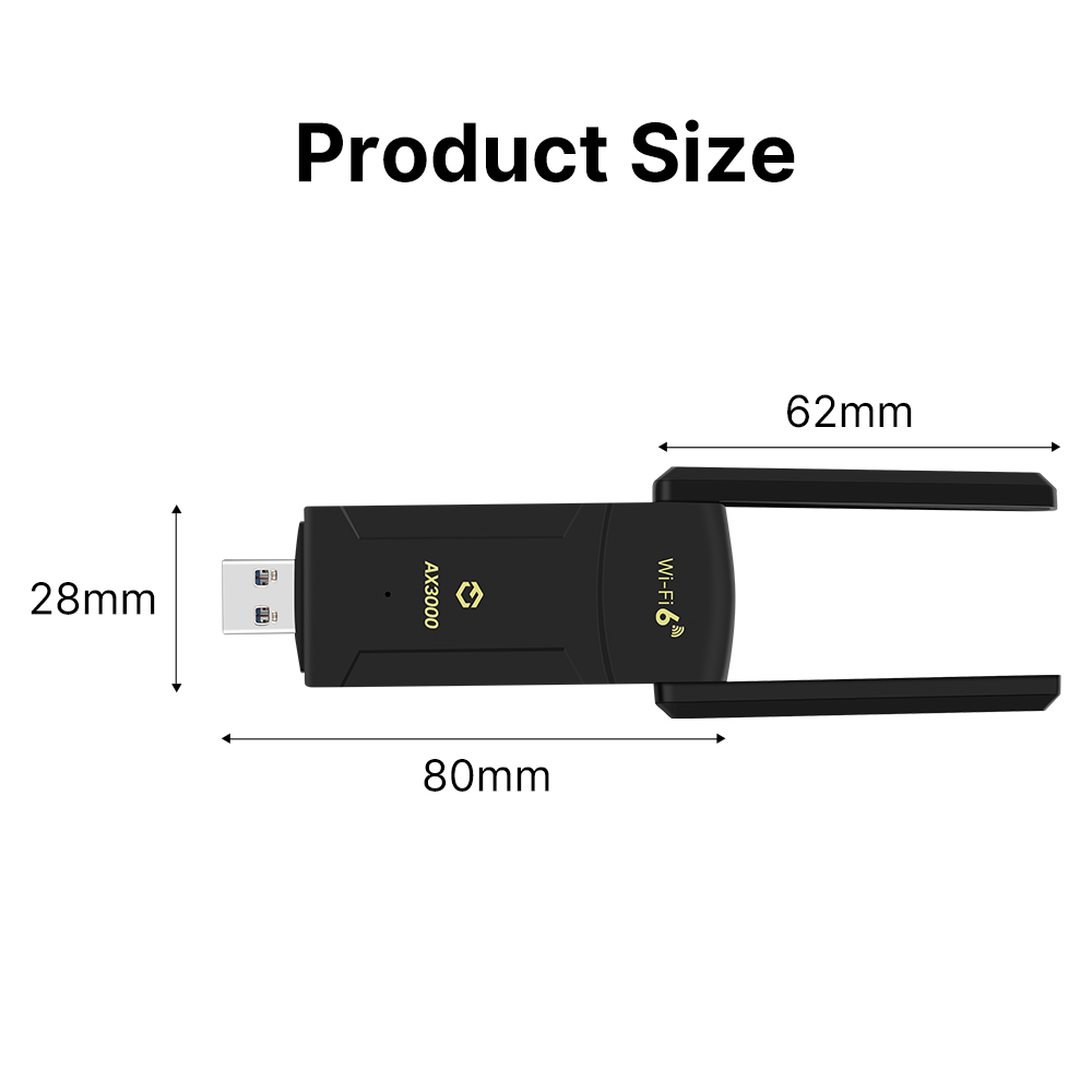 ax3000 usb wifi 6 bluetooth adapter