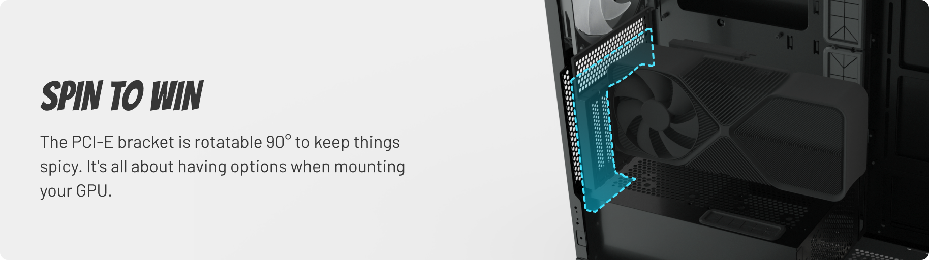 Rotatable GPU bracket