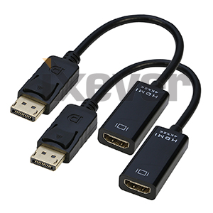 ixever 4k dp to hdmi adapter, male to female