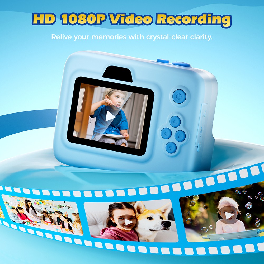 Instant Print Camera for Kids