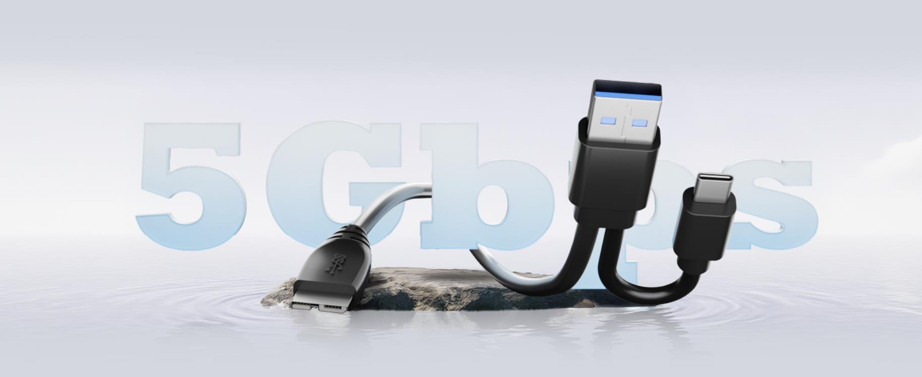 5 in 1 External Blu Ray Drive, External Blu Ray CD DVD Drive, USB 3.0 Type C Portable Blu Ray Burner