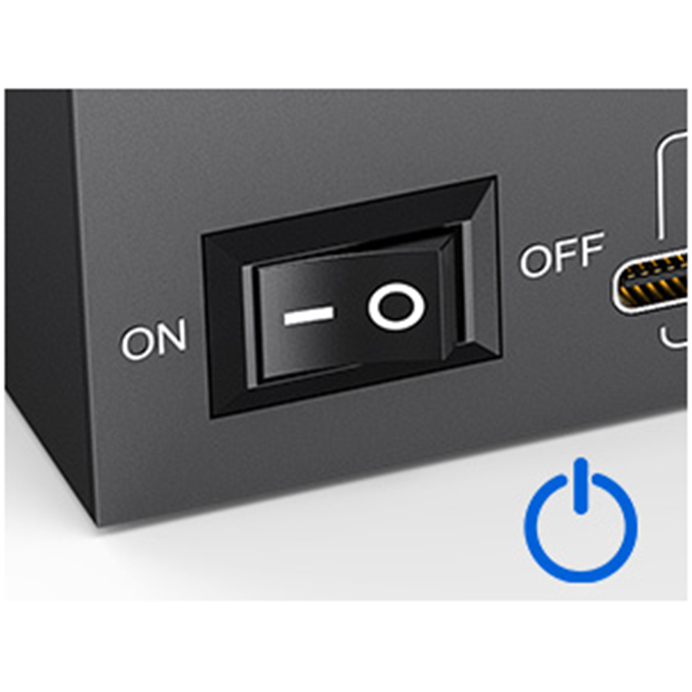 One click to turn on/off Simply use the on/off button on the KVM when not in use, no need to unplug