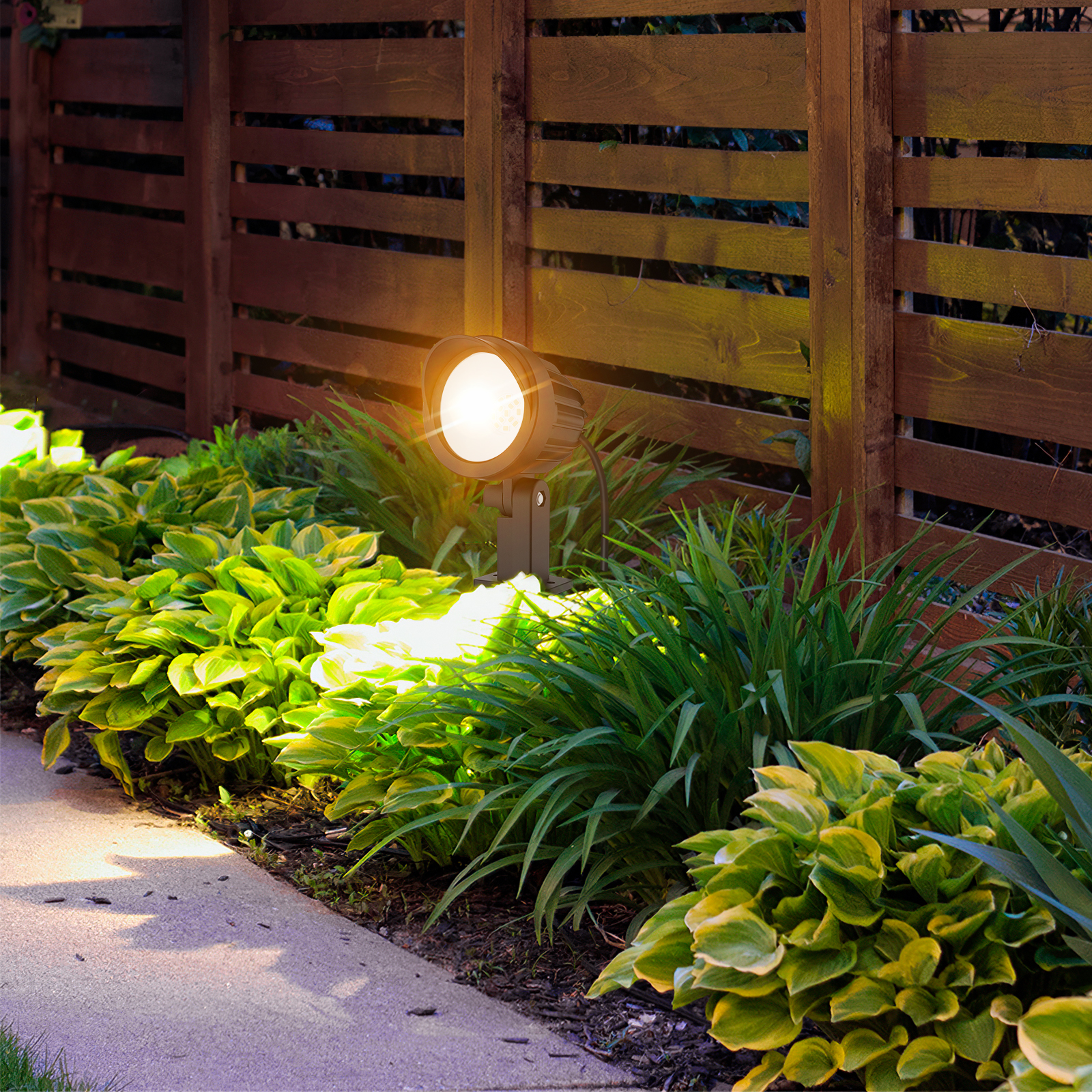 MEIKEE Solar Landscape Spotlights 6-in-1 Outdoor LED Light Garden