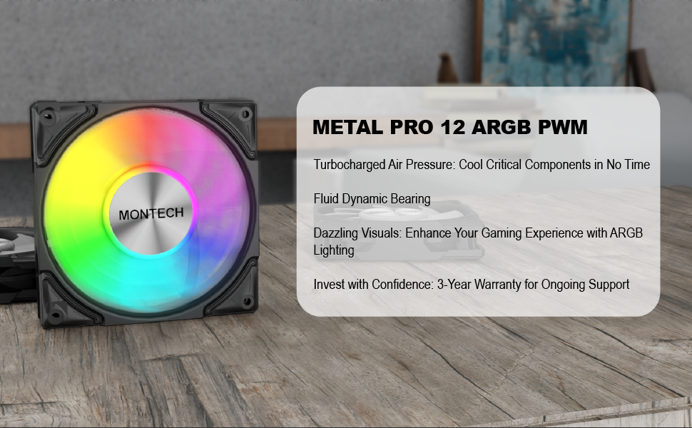 Metal PRO 12 ARGB PWM Black