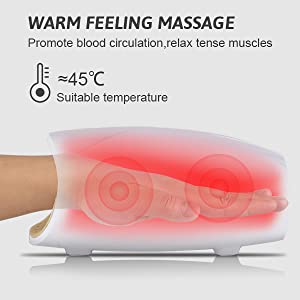 Electric Hand Massager with Heat, 3 Levels Cordless Accupressure Massager  with Air Pressure Compress…See more Electric Hand Massager with Heat, 3