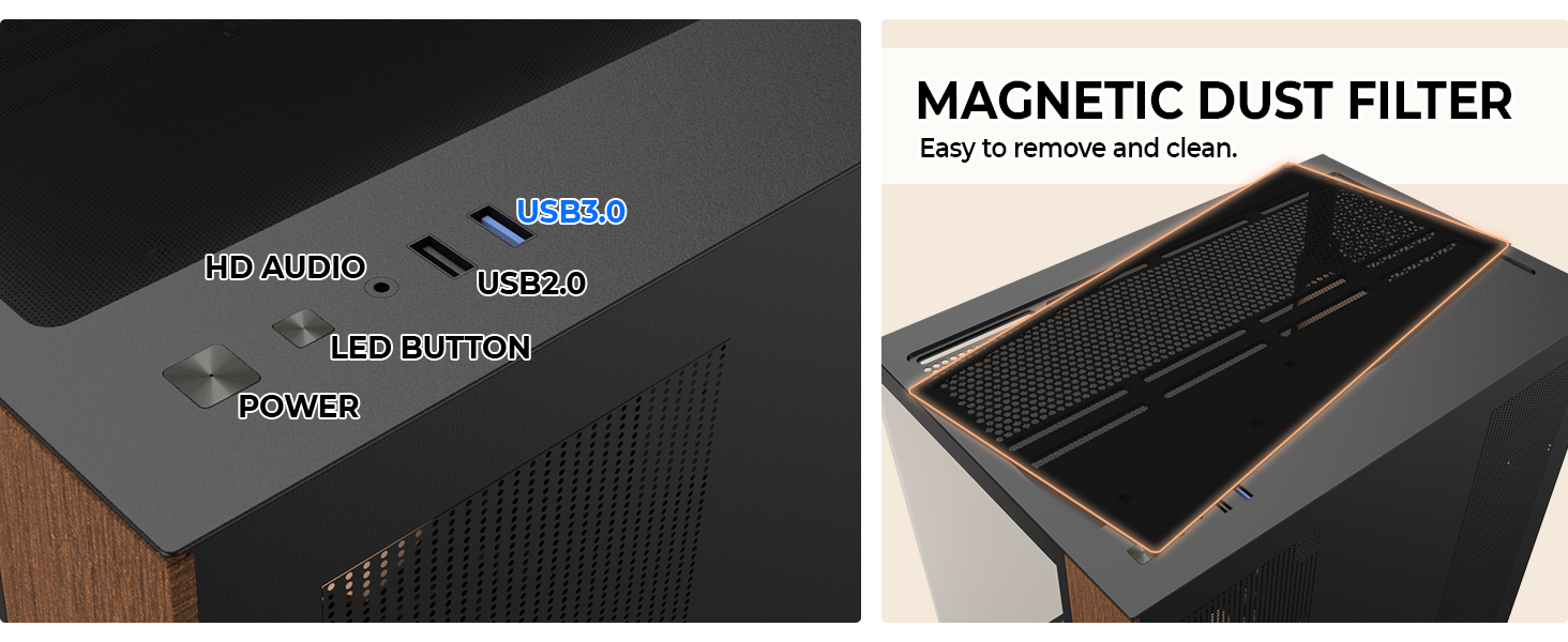 Featuring USB 3.0 and HD Audio ports for fast data transfer and easy access to your everyday devices