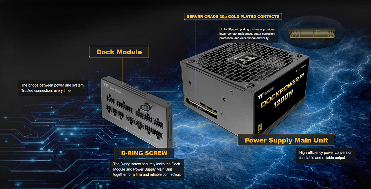 Thermaltake Dockpower FI 1200W Power Supply