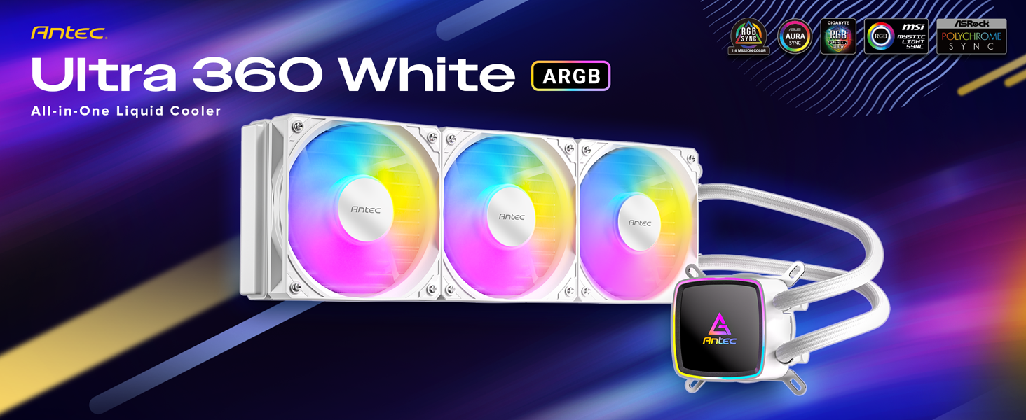 Antec Ultra 360 ARGB White Liquid CPU Cooler