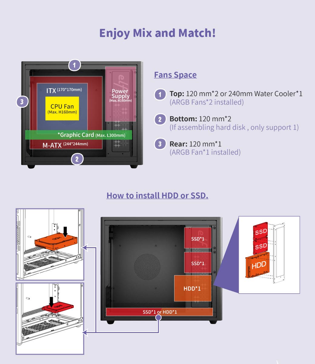 PC CASE,M-ATX,COMPUTER