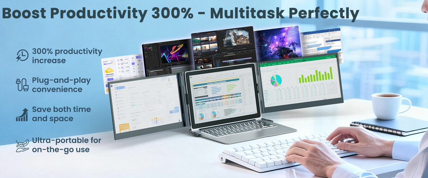 Boost Productivity300%-Multitask Perfectly