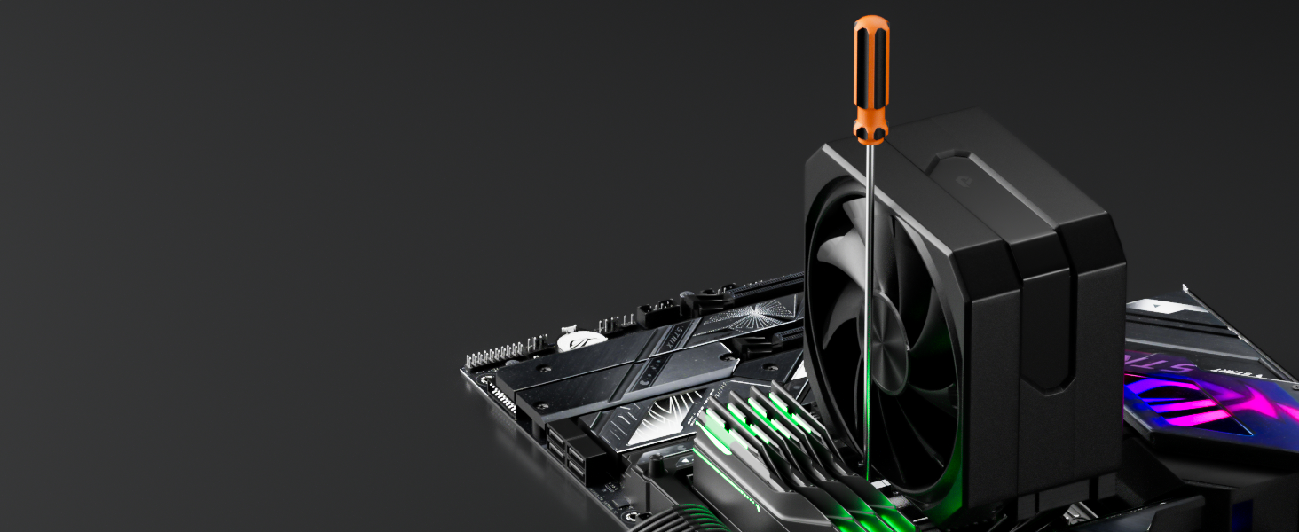 CPU Air Cooler with 4X6mm Heat Pipes