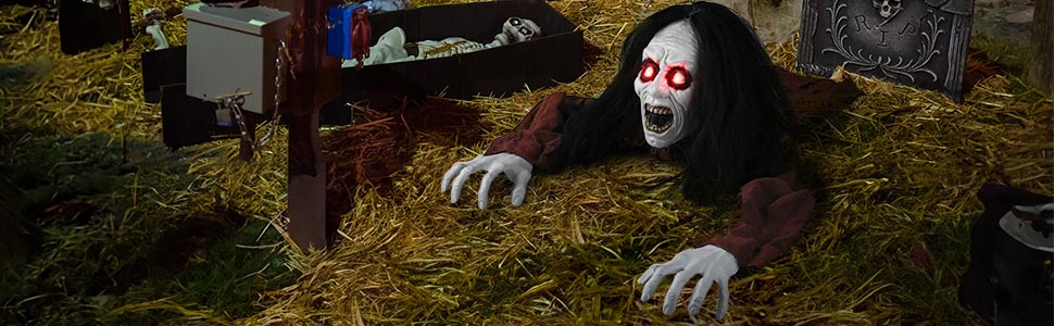 Halloween Prop Zombie Banner