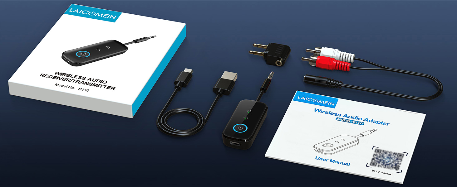 LAICOMEIN B110 Ultra Pro Bluetooth Transmitter Receiver