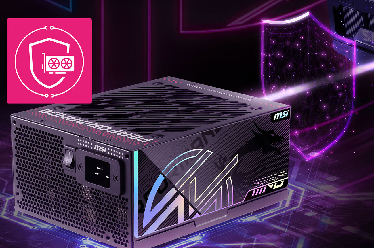 MSI MPG Ai1600TS PCIE5 Fully Modular Gaming 1600W Power Supply