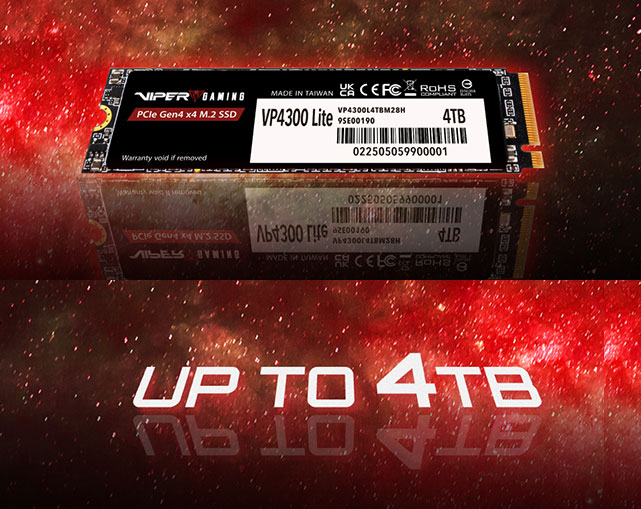 Patriot Viper VP4300 Lite M.2 PCIe Gen 4 x4 Solid State Drive