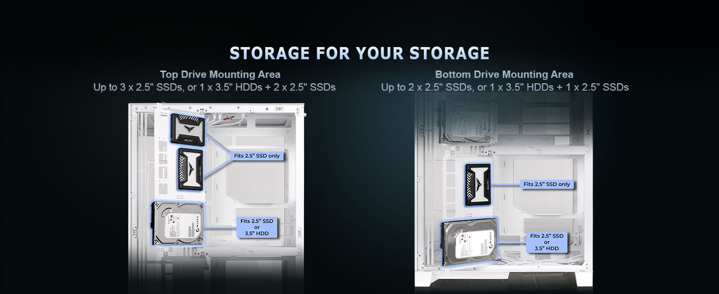 Thermaltake CAPO X Dual System Chassis - Snow