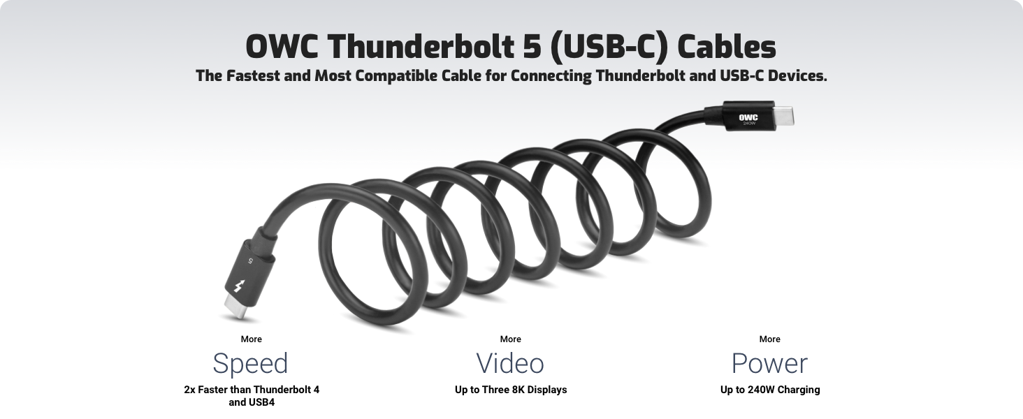 OWC Thunderbolt 5 Cables