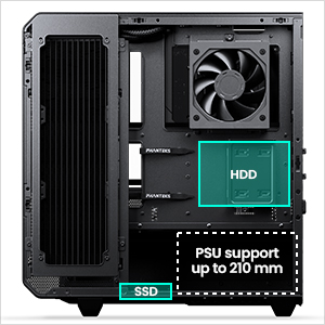 Phanteks EX5 PLUS ATX Multi-Chamber PC Case