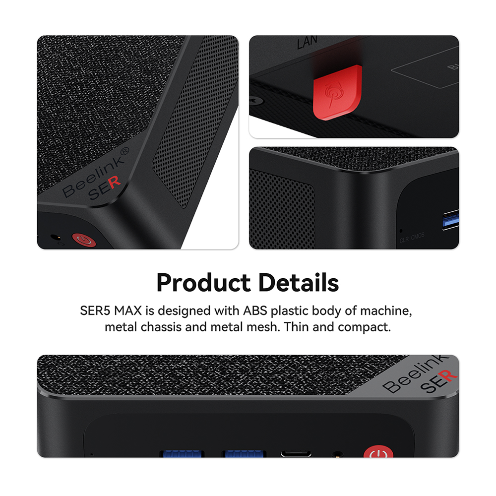 Beelink SER5 MAX 5800H 32GB DDR4、500G Amazon.com: Beelink SER5 MAX Mini PC, AMD Ryzen 7 5800H (6C