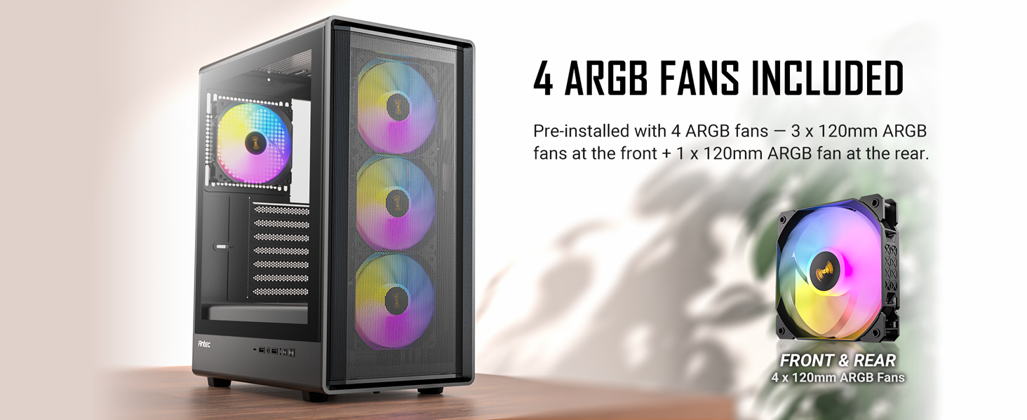 Antec P6 Neo ARGB Mid-Tower ATX PC Case