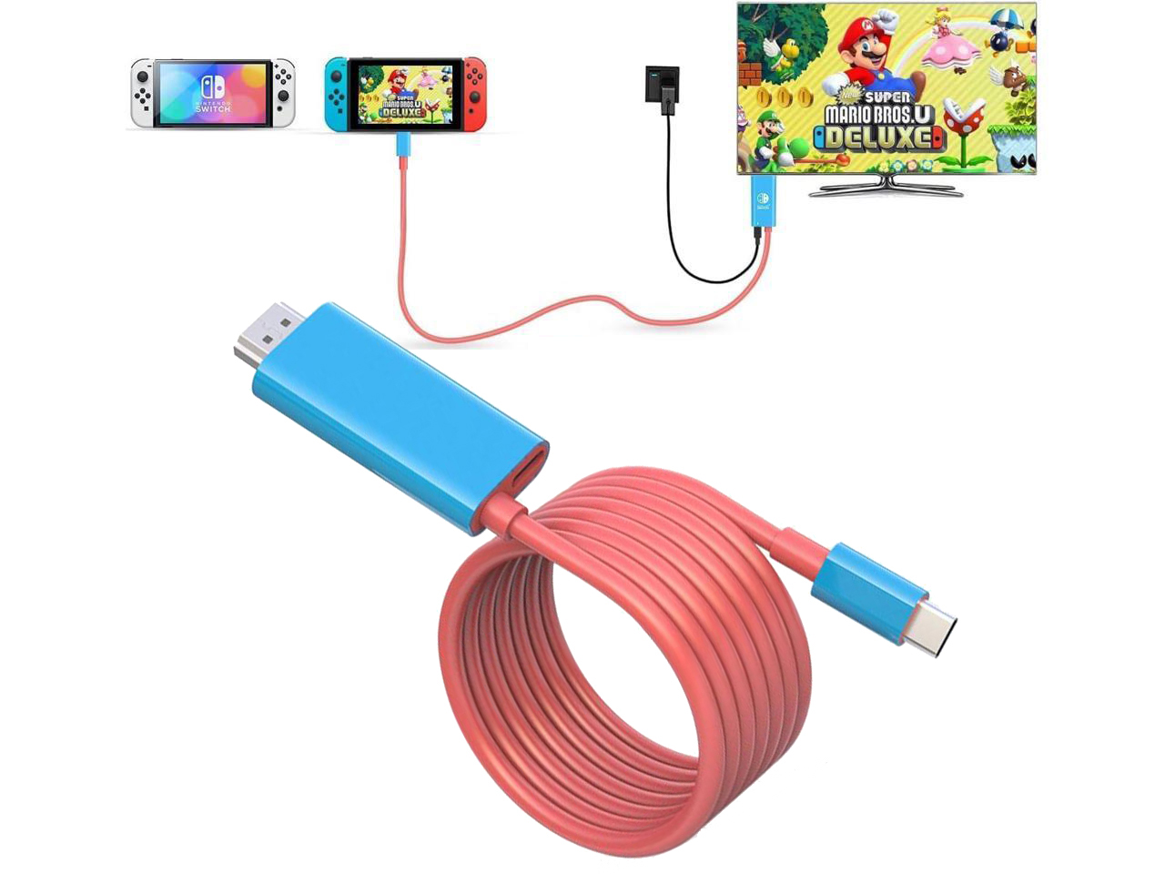 Switch Nintendo USB Type C To 4K HDMI Conversion Adapter Cable for TV  Mobile