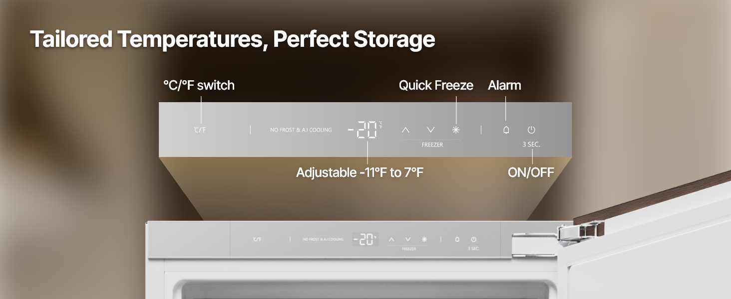 -11°F-7°F temp. range