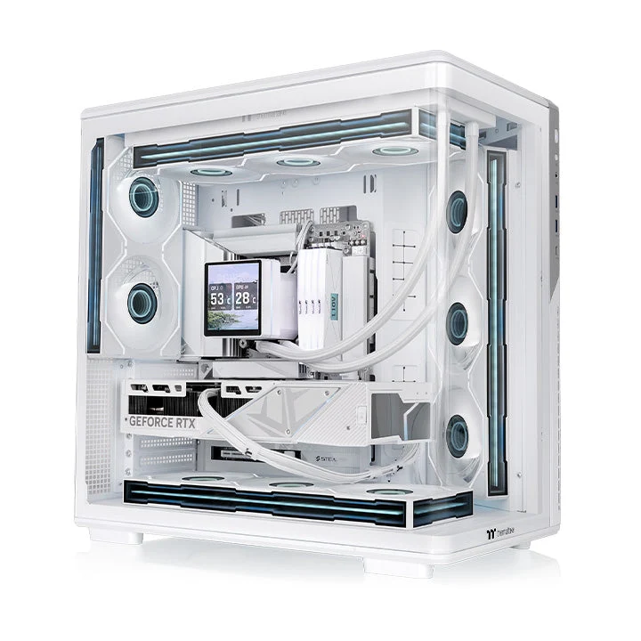 Thermaltake View 590 TG ARGB Mid Tower Case - Snow