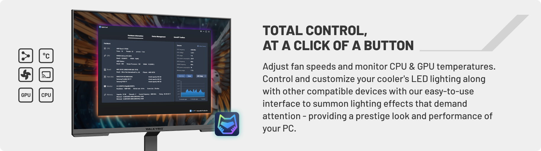 Total control, at a click of a button