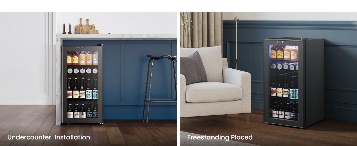 freestanding/undercounter installation