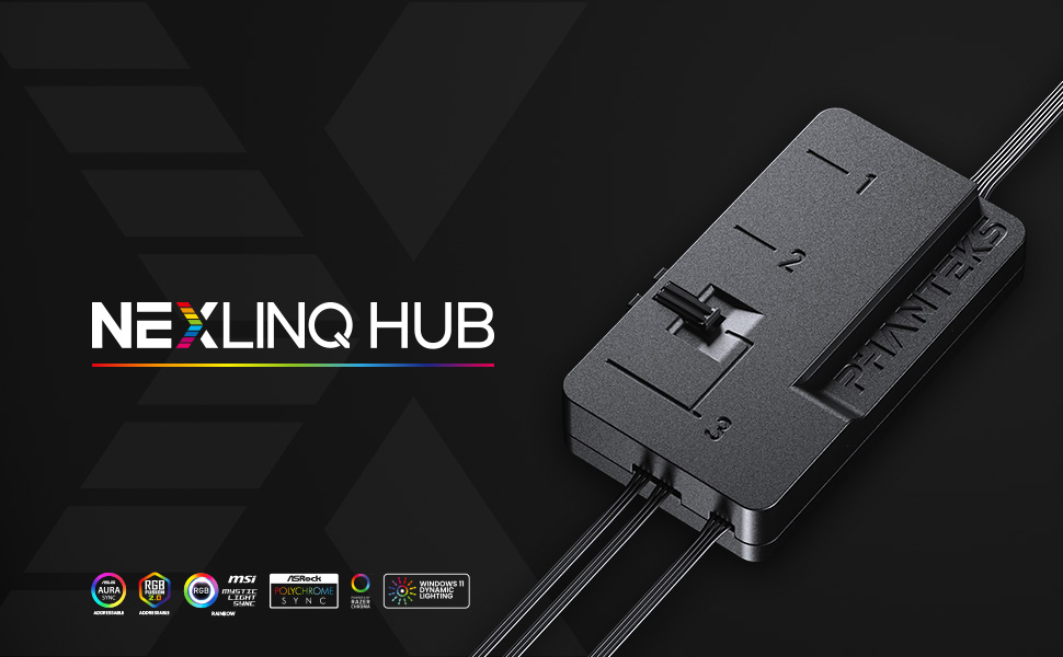 Phanteks Nexlinq Hub V2 Fan & Lighting control Windows App, Multiple channel output
