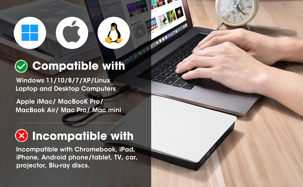 External CD/DVD Drive for Laptop